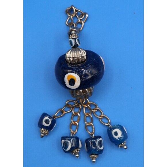 Turkish Nazer Lucky Evil Eye Wall Hanging Protection Decor*Pre-Owned* - Picture 1 of 6